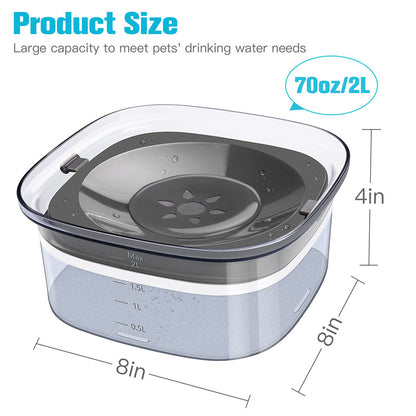 70oz Dog Water Bowl Large Capacity Spill Proof Dog Bowl Pets dealsniper-net