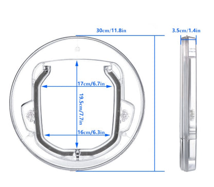 Round Pet Door For Cats Small Dogs Cat Door Flap Door Pets dealsniper-net