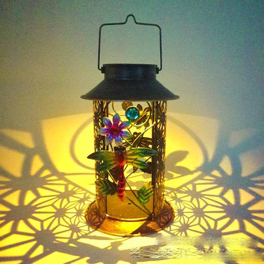 Iron Solar Lights LED Garden Lamp Table Lamp Solar Lantern Garden Gym From House
