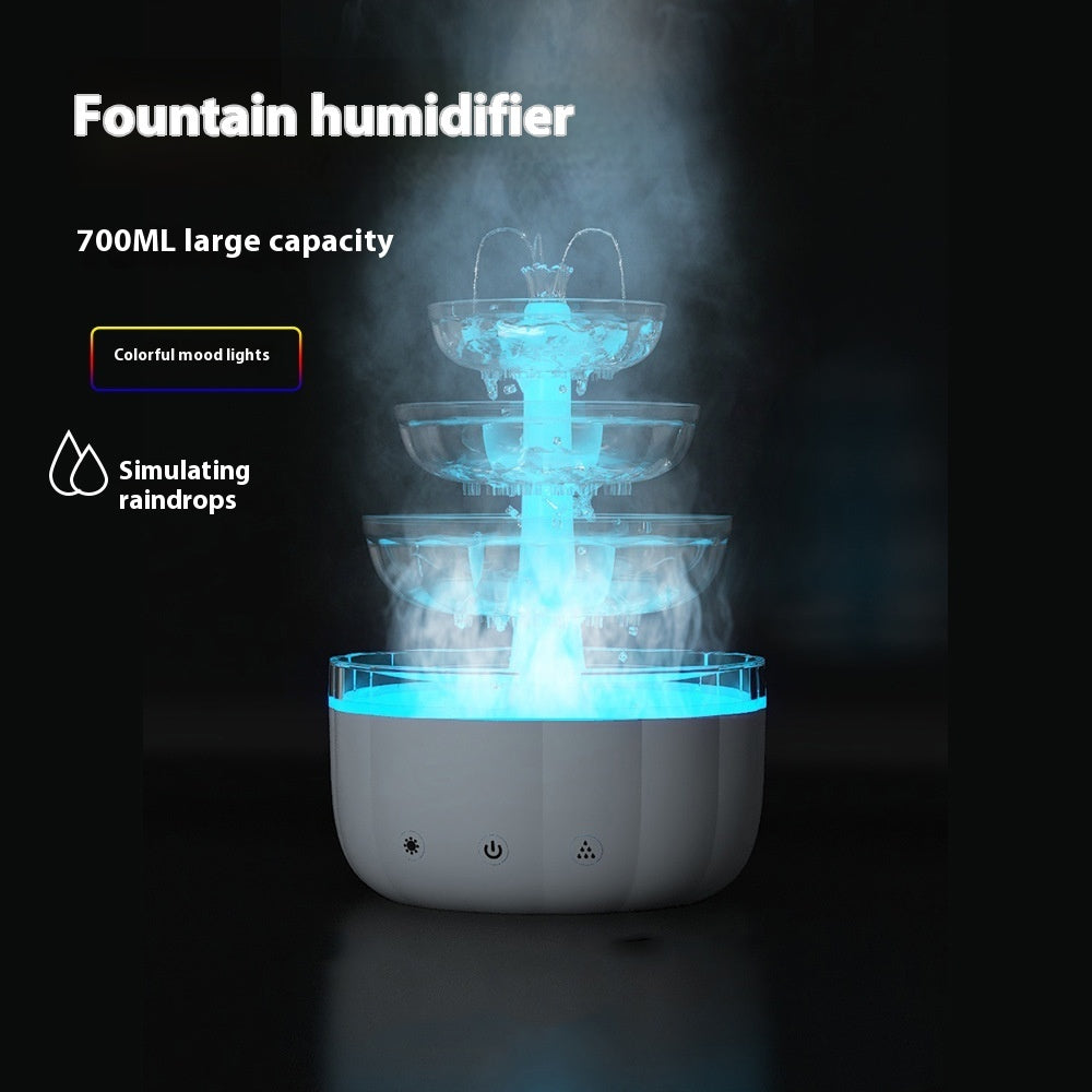 Fountain Water Drop Humidifier Home Office Aroma Diffuser House Gym From House