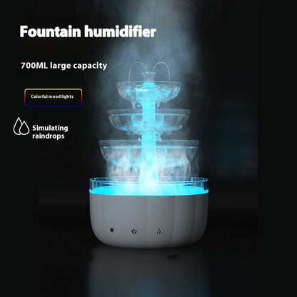 Fountain Water Drop Humidifier Home Office Aroma Diffuser House Gym From House