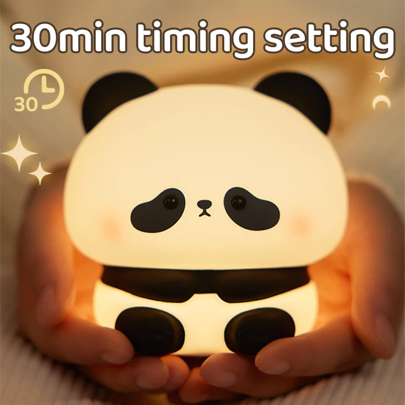 Panda LED Night Light Cute Silicone Night Light