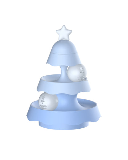 New Christmas Tree Mini Three-layer Track Pets dealsniper-net Peacock Blue