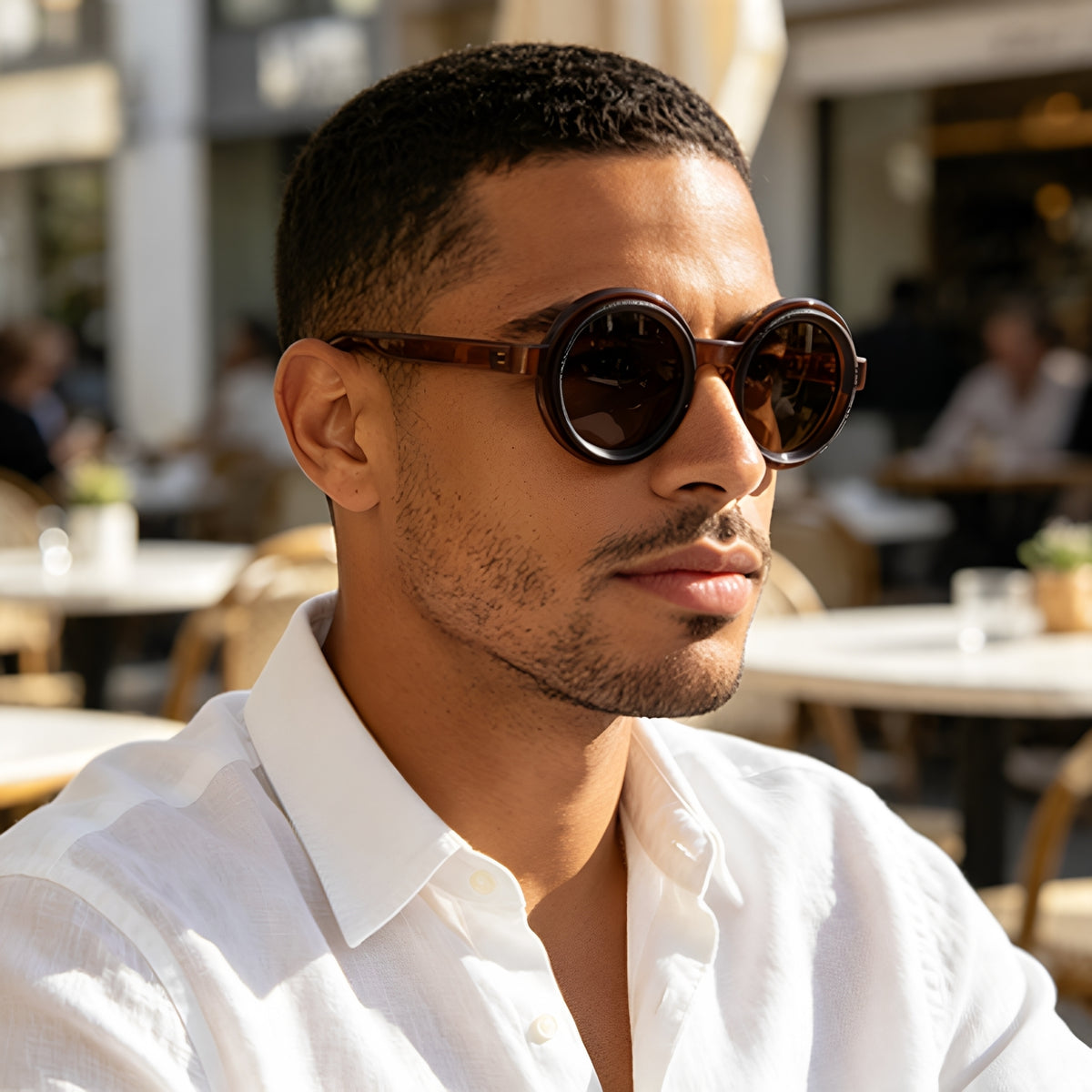 New Large-Frame Sunglasses For Men With Metal Frames Men Gym From House