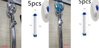 New Turbo Propeller Shower Head Water Saving High Pressure Flow