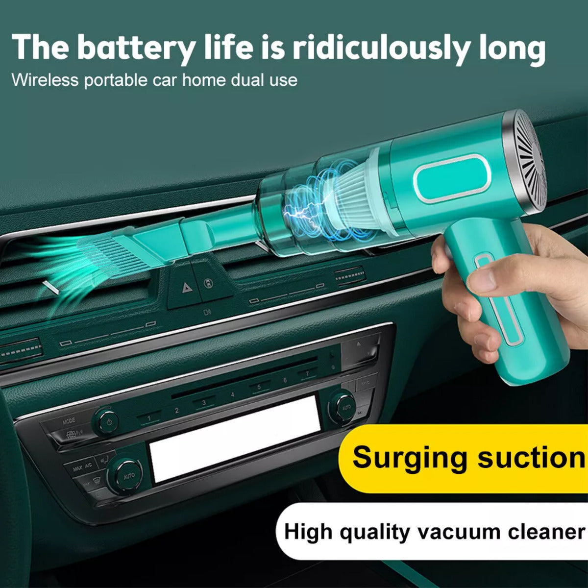 Cordless Hand-Held Vacuum Cleaner Mini Portable Car Vacuum