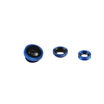 Phone Lens Fisheye 0.67x Wide Angle Zoom Lens Camera Kit Gadgets Gym From House Blue