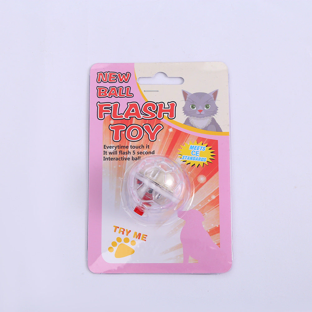 Cat Dog Toy Ball New Fashion Glowing Transparent Plastic Ball Pets dealsniper-net Card insertion device