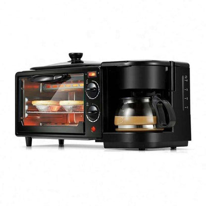 Breakfast Machine Household Three In One Oven Multi-function Kitchen DealSniper.net Black EU