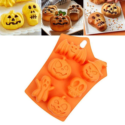 Halloween Pumpkin Cakes Silicone Mold Bald Cake Cake Holidays dealsniper-net