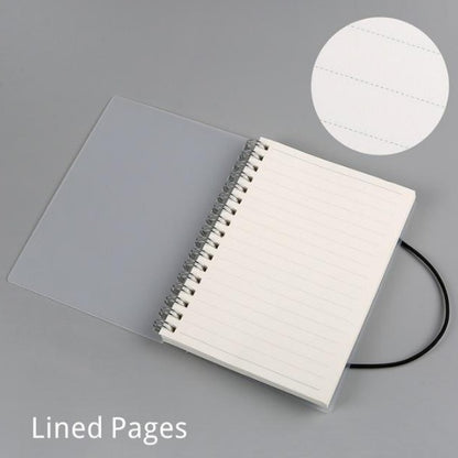 Plastic Cover Bound Spiral Coil Notebook Electronics dealsniper-net Lined pages A5