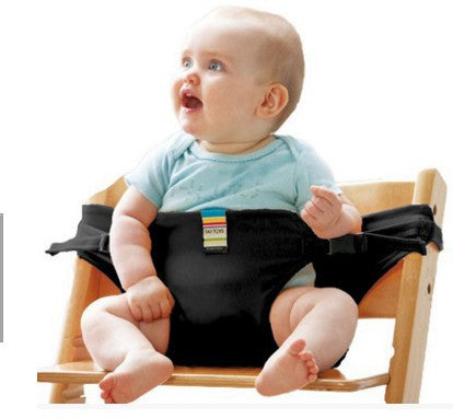 Baby Portable Baby Dining Chair Seat Fixing Belt Kids DealSniper.net Black