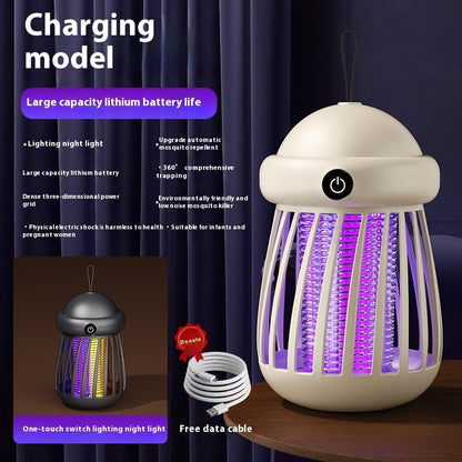 Mosquito Killer Lamp Insect Repellent Radiation Insect Trap House DealSniper.net White Rechargeable Version