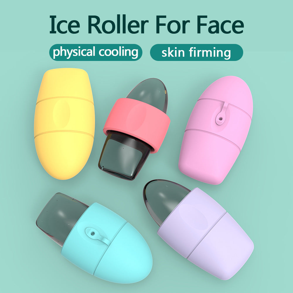 Silicone Ice Face Roller Contour Shrink Pores Remove Dark Circles Beauty Gym From House