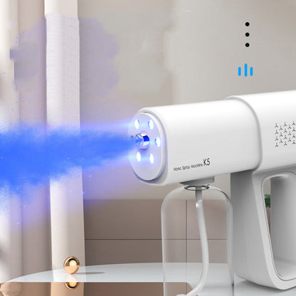 Electric Sanitizer Sprayer Handheld Blue Light Nano Steam Disinfection Spray Gun Home Car Wireless USB Humidifier Atomizer House dealsniper-net