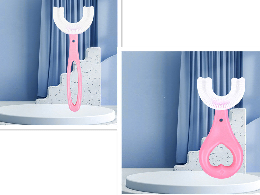 Children's U-shaped Food Grade Soft Rubber Toothbrush Health dealsniper-net 3Set
