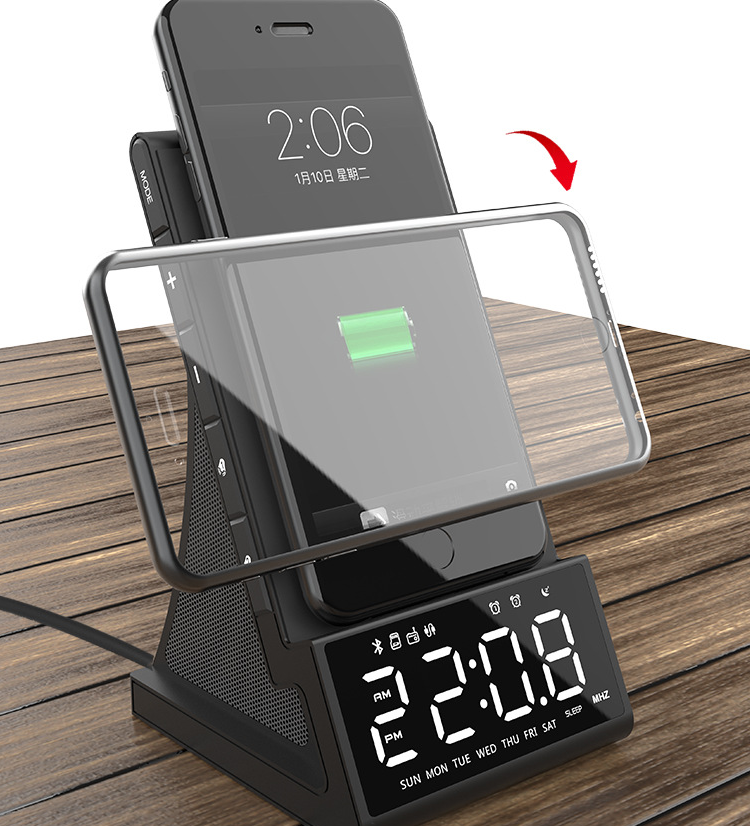 Bluetooth Charging Alarm Clock Gadgets dealsniper-net