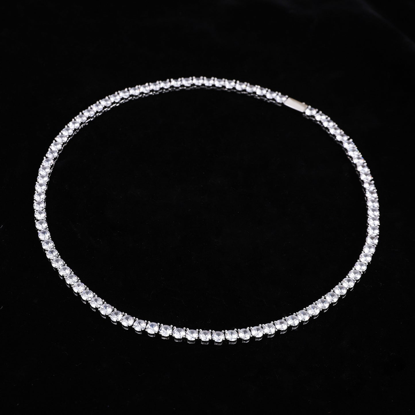 Tennis Necklace Men And Women Couple Light Luxury Fashionista Jewelry Gym From House