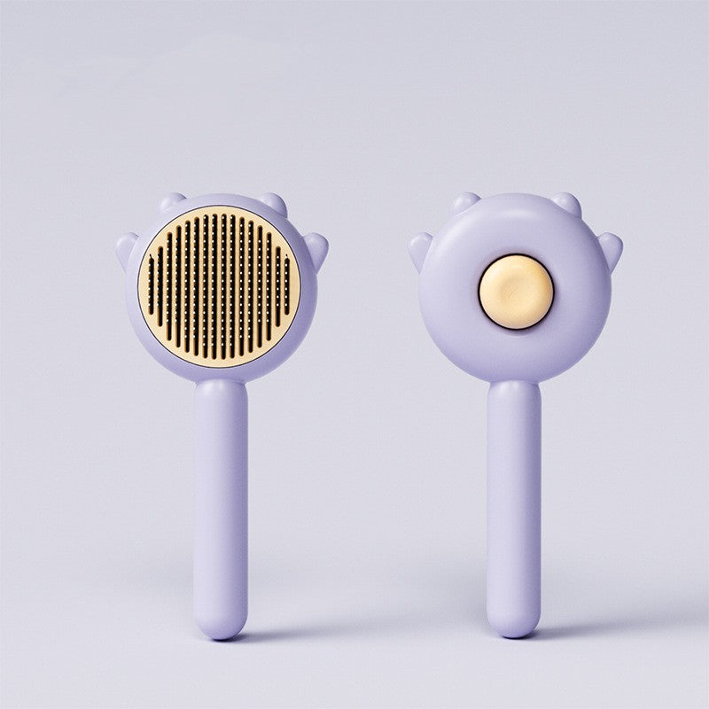 Cat Comb Massage Pet Magic Combs Hair Removal Scratcher Pets dealsniper-net Purple