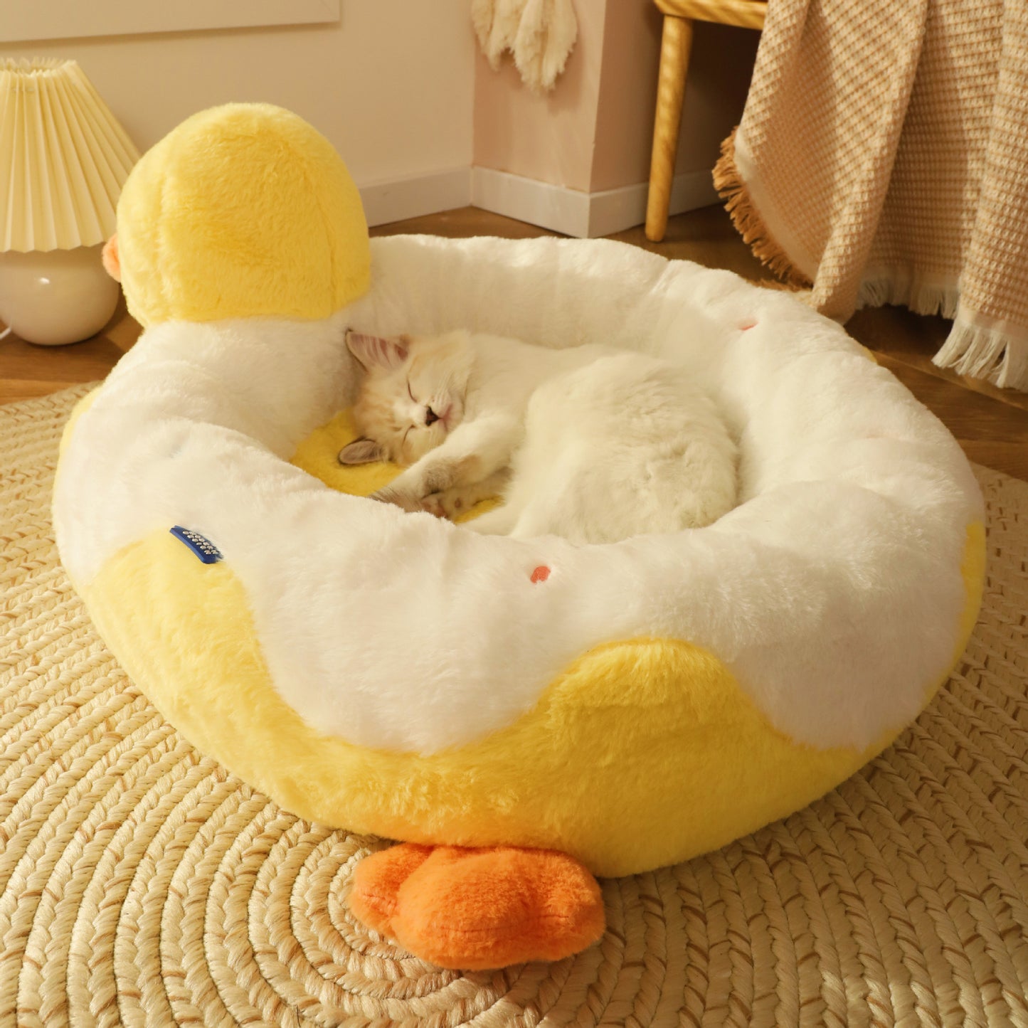 All Season All-purpose Warm Pet Products Cat Bed Pets dealsniper-net Yellow