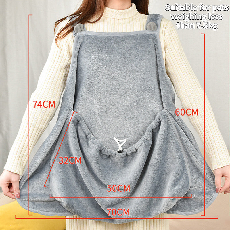 New Product Cat Holding Suit Arctic Velvet Non-stick Fur Pet Bib Pets dealsniper-net Grey