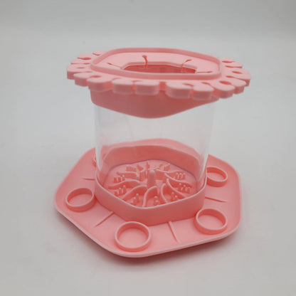 Brush Cleaning Device Hexagonal Children Graffiti Paint Tool Kids DealSniper.net Pink