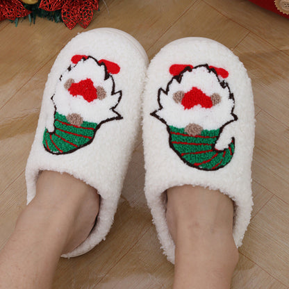 Cute Cartoon Santa Claus Home Slippers Shoes