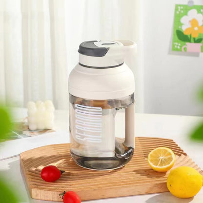 1.5L Portable Blender Juicer Bucket Charging Wireless Kitchen Gym From House Grey 1500ML USB