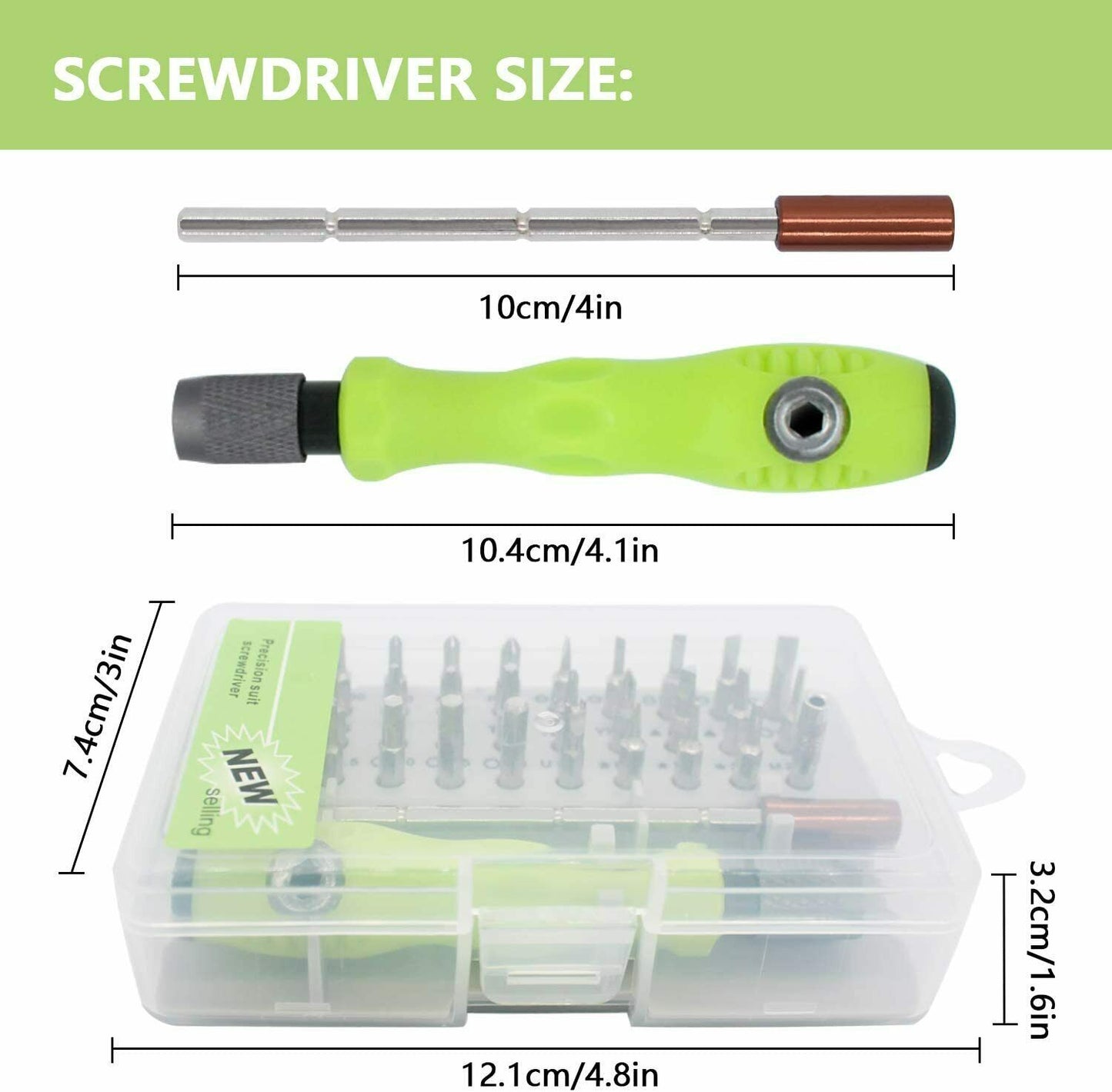 32 IN 1 Small Magnetic Screwdriver Set Torx Driver Professional Repair Tool Kit Vehicle dealsniper-net