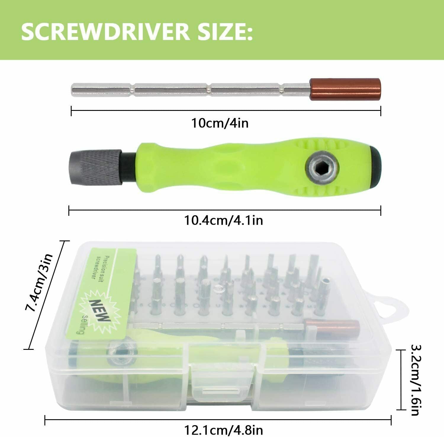 32 IN 1 Small Magnetic Screwdriver Set Torx Driver Professional Repair Tool Kit Vehicle dealsniper-net