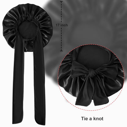 Large Satin Bonnet Silk Bonnet Hair Bonnet For Sleeping Beauty DealSniper.net