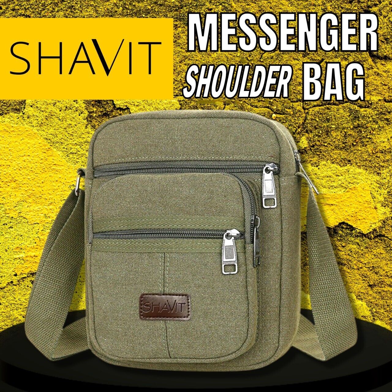 Men's Cross Body Bag Messenger Shoulder Book Bags School Casual Sport Work Bag Men DealSniper.net