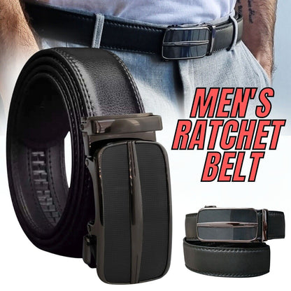 Men's Ratchet Belt Leather Mens Belt With Slide Buckle Ratchet Belts For Men USA Men dealsniper-net