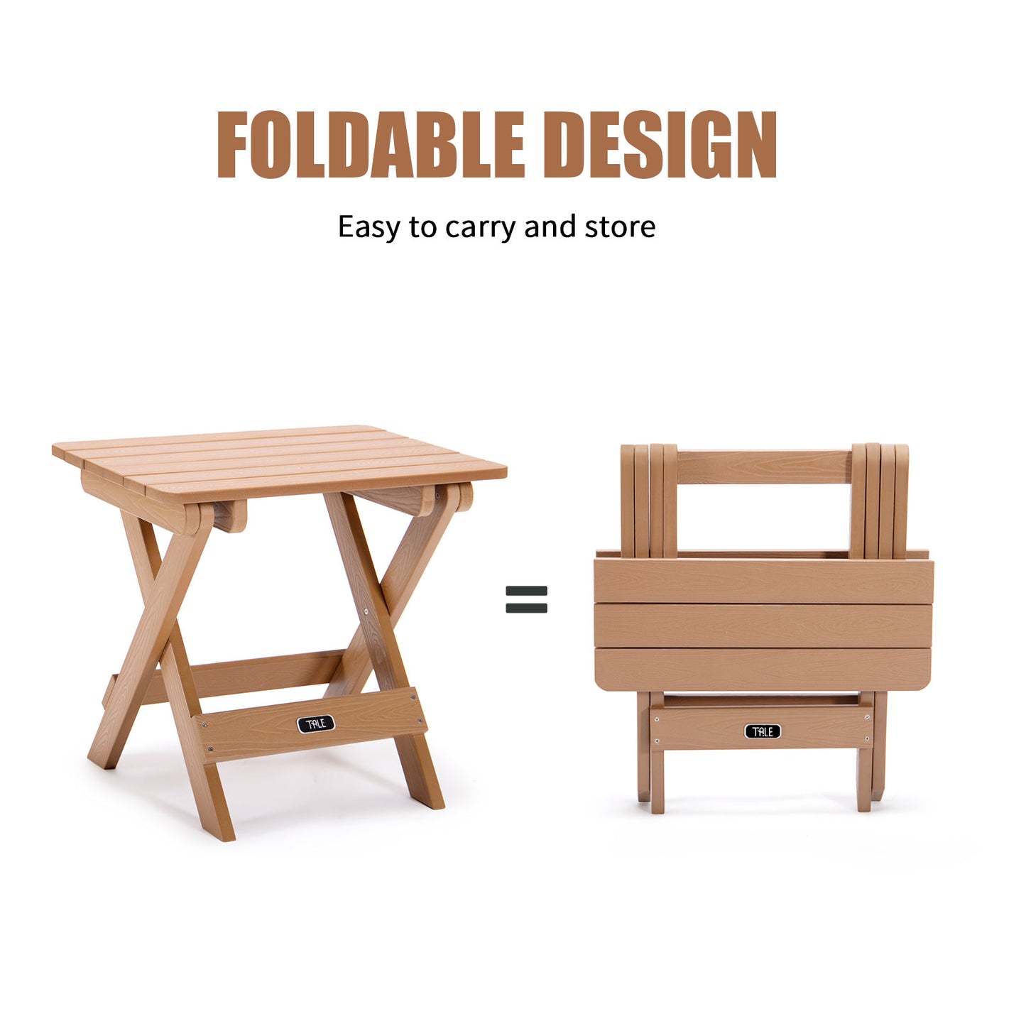 TALE Adirondack Portable Folding Side Table Square