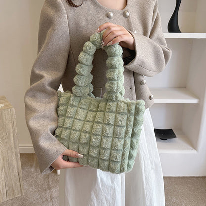 Plaid Handbags Winter Fashion High Capacity Women dealsniper-net