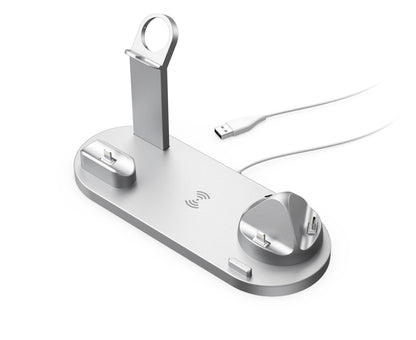 Mobile Phone Wireless Charger Headset Recharge Stand Watch Stand Electronics DealSniper.net Silver 15W Wireless Charger
