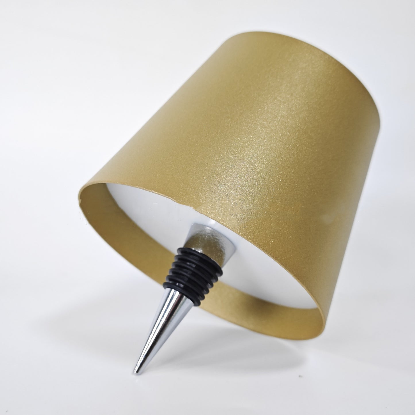 Wireless Desk Lamp LED Creative Wine Bottle Lamp Home Decor DealSniper.net TYPEC Plastic 2000mAh Gold Tricolor Light