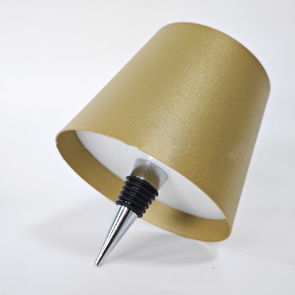 Wireless Desk Lamp LED Creative Wine Bottle Lamp Home Decor DealSniper.net TYPEC Plastic 2000mAh Gold Tricolor Light