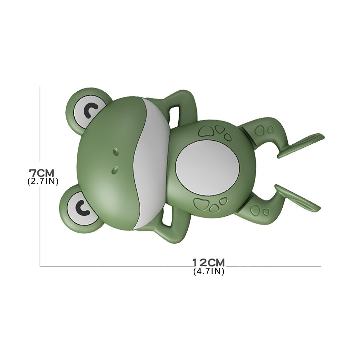 Little Frog Bath Toy, Baby Bathroom, Wind-Up Wind-Up Floating Toy Kids Gym From House