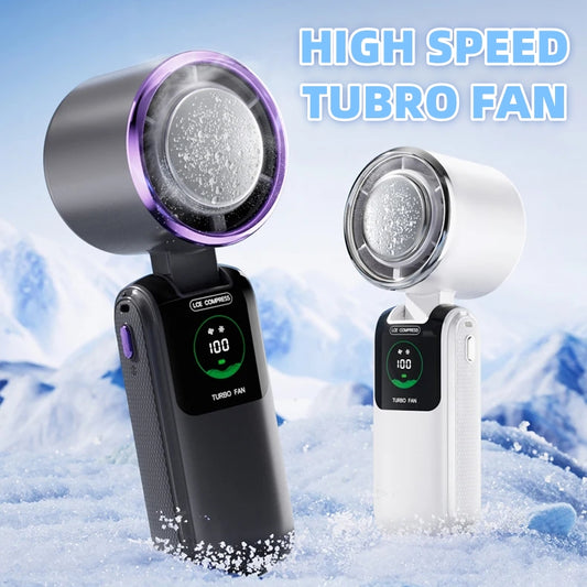 New Ice Pack High-Speed Handheld Folding Mini Fan Electronics Gym From House