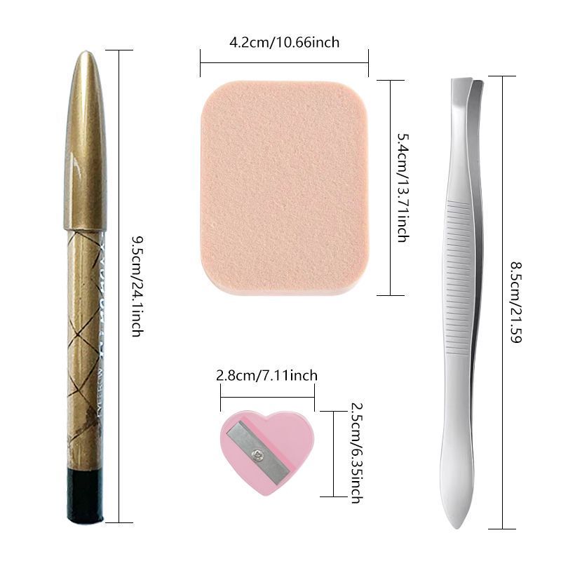 WEL-045 Eyebrow Trimming Knife Four-piece Tool Beauty dealsniper-net