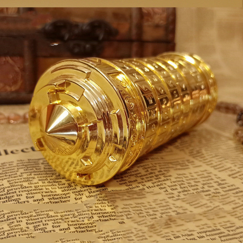 Cryptex Lock Creative Christmas Valentine's Day Birthday Holidays DealSniper.net Gold
