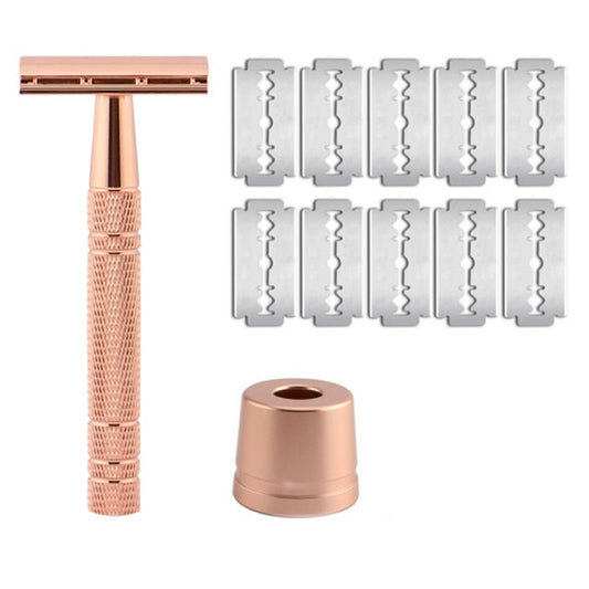 Vintage Razor Double Sided Blade Hand Razor Men Gym From House Rose Gold