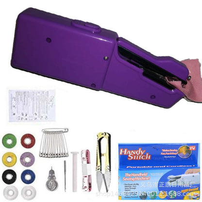 Handheld Mini Sewing Machine Set Hobby Gym From House Purple Standard