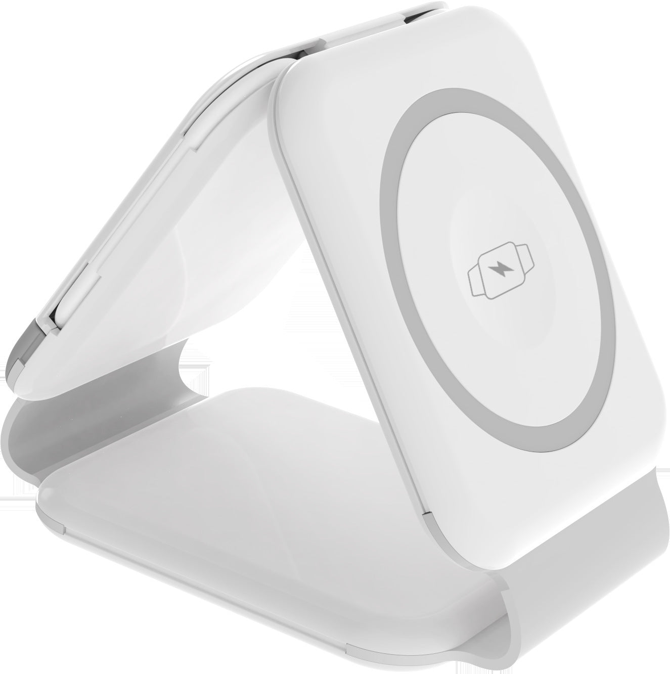 Multifunctional Three-in-one Folding Magnetic Phone Holder Electronics DealSniper.net White USB