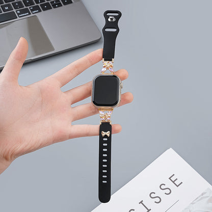 Suitable For IWatch S9 AndSamsung Xiaomi Belt Bracelet Jewelry DealSniper.net Black 38 40 41mm S10 42