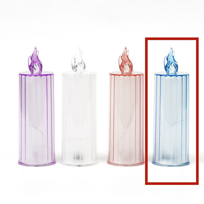 LED Electronic Candle Light Christmas Decorations Holidays Gym From House Line blue No base 1PC