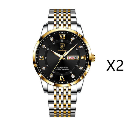 New Men's Watch Waterproof Luminous Calendar Jewelry Gym From House 6Style 2PCS
