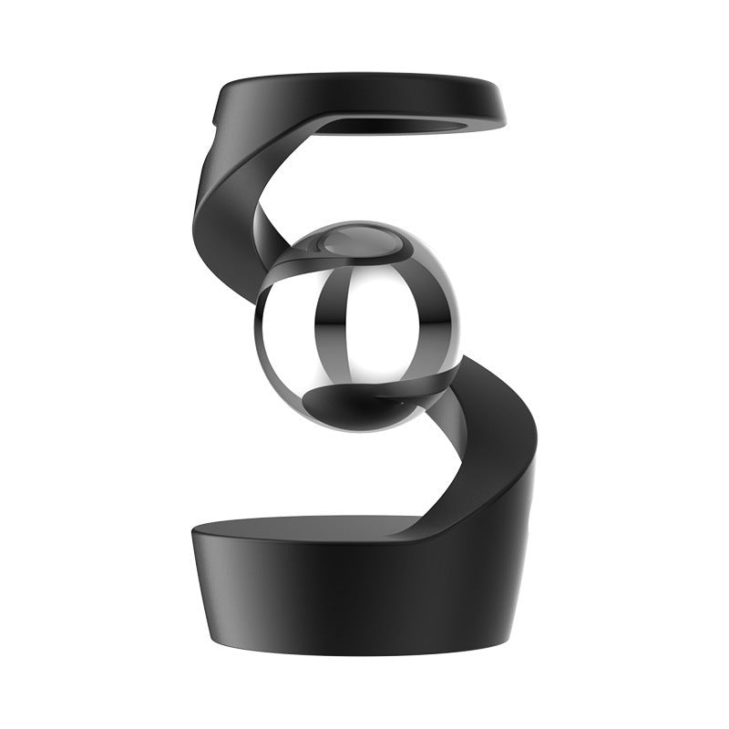 Decompression Desktop Decoration Suspended Gyro Pressure Reduction Toy Home Decor DealSniper.net Black With Sliver Beads Full English Neutral Color Box