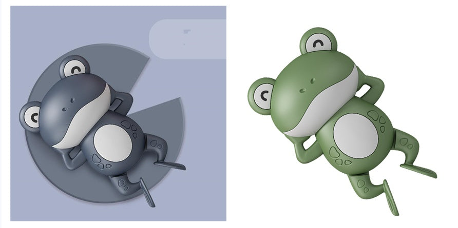 Little Frog Bath Toy, Baby Bathroom, Wind-Up Wind-Up Floating Toy Kids Gym From House C set 2PCS